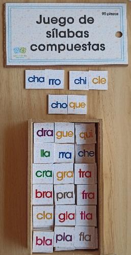 Juego de silabas compuestas