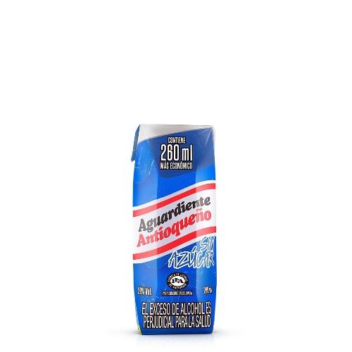 AGUARDIENTE AZUL 1/4