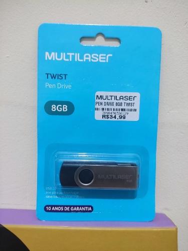 PEN DRIVE 8GB TWIST MULTILASER