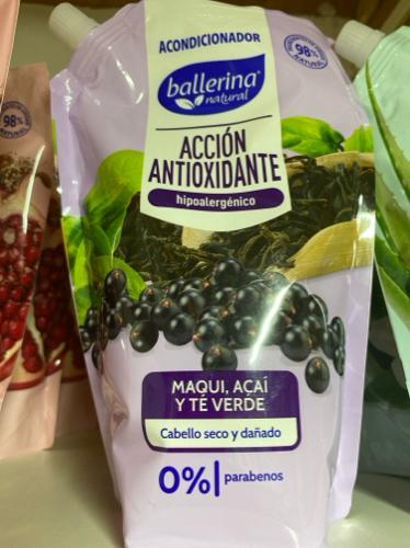 Acondicionador Ballerina maqui, acaí y te verde 