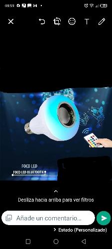 Foco LED bluetooth más control