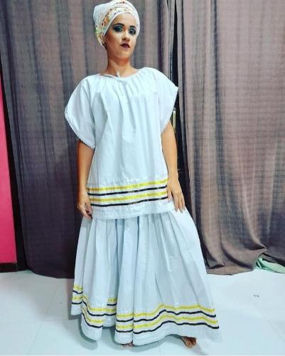 Conjunto branco 6m c/fitas
