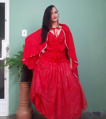 Conjunto brilho 4m 3 peças crepe