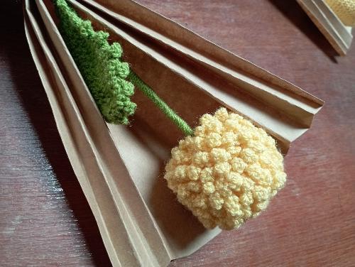 Crisantemo Amarillo eterno (crochet)