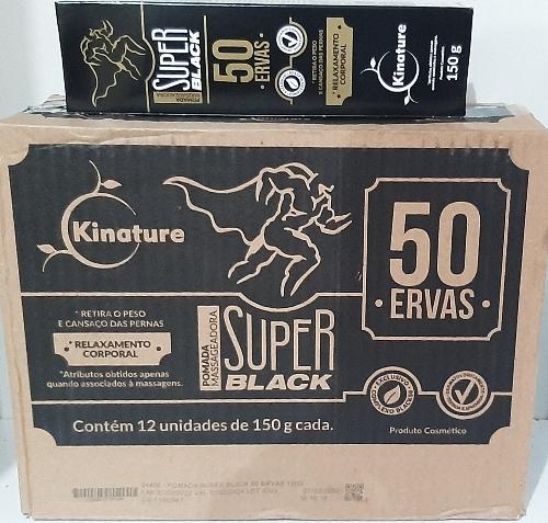 Kinature super black 50 ervas, cx com 12 un.