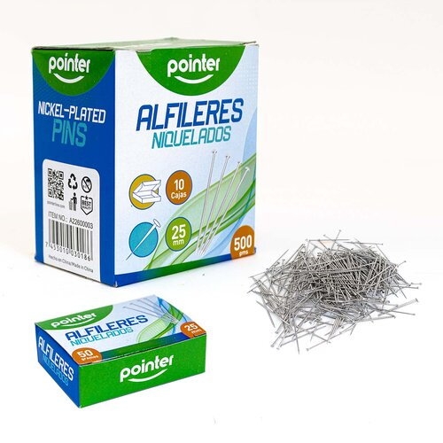 Alfileres Pointer Caja - 50gr