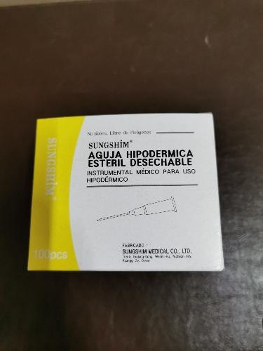 Agujas hipodermicas sungshim de 30Gx04mm