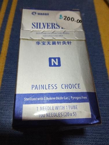 Agujas de acupuntura marca silver