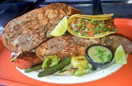 1/4 de pancita enchilada