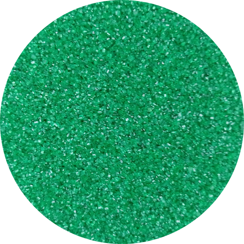Cristal de azúcar verde oscuro