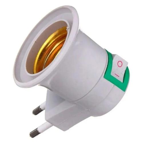 Adaptador Ficha Pared Portalampara Para Lampara E27.