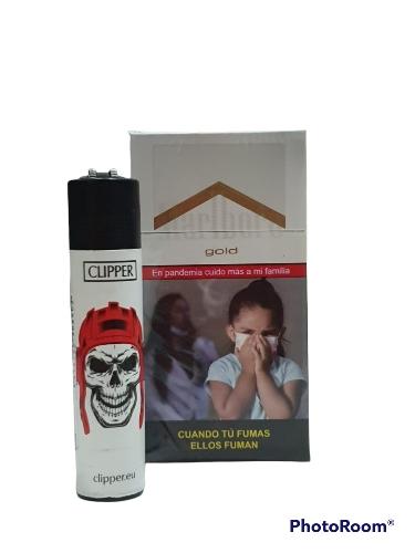 Combo malboro blanco + encendedor recargable