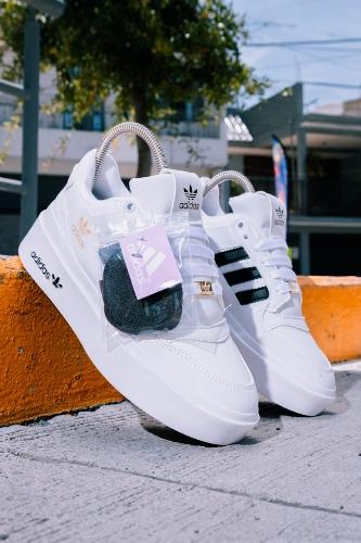 Adidas  plataforma blanco/negro