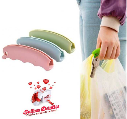 2 AGARRADORES DE BOLSAS Y LLAVERO