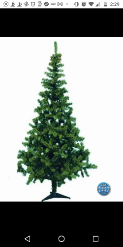 ARBOL 1.80 CM VERDE BASE METAL