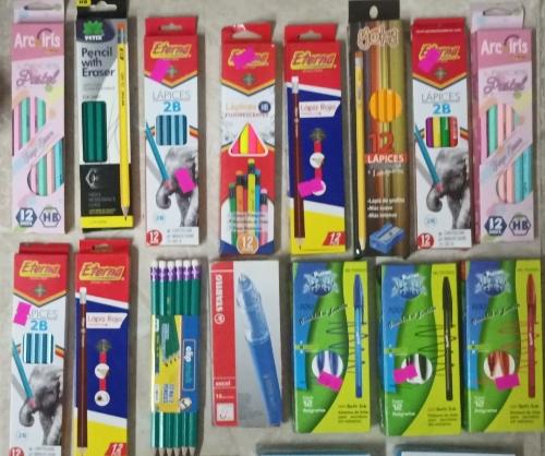 1.CAJAS LAPIZ LAPICEROS VARIEDAD×12