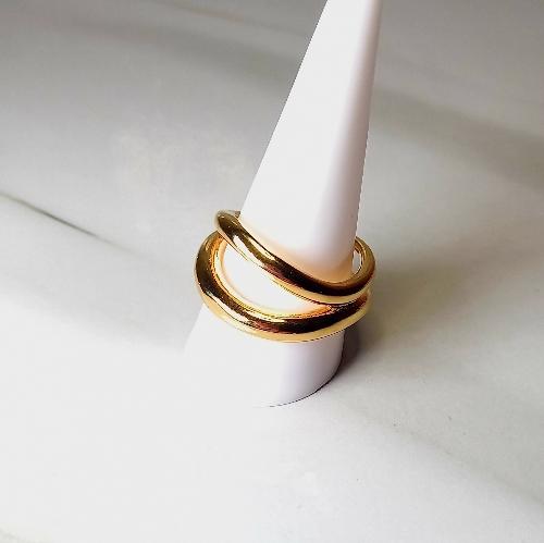 Anillo doble onda gruesa