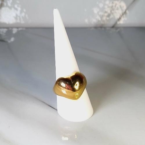 Anillo corazon grueso