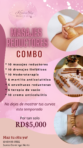 Combo masajes reductores 