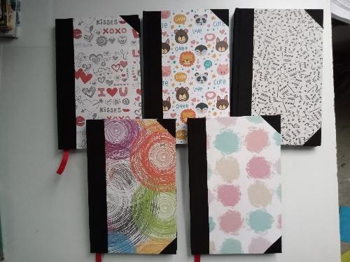 Artesanías libretas decoupage 