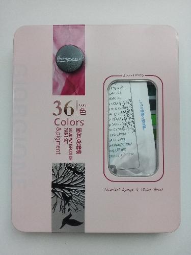 Acuarelas Profesionales 36 Colores Rosa