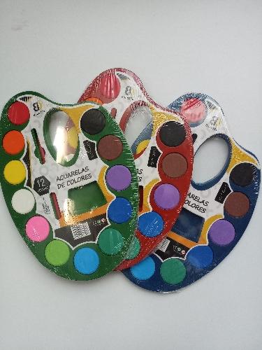 Acuarelas 12 Colores