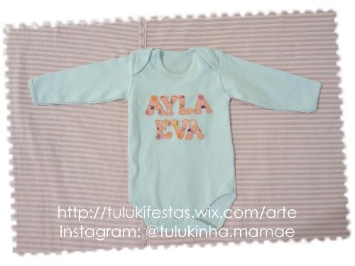 Body Baby Personalizado Manga Comprida