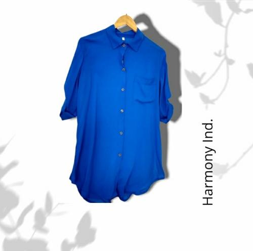 Maxi camisa azul Francia 