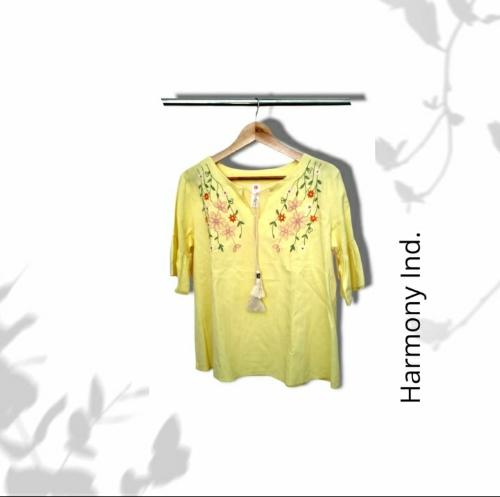 Blusa bordada lino 