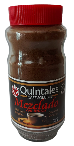CAFÉ QUINTALES SOLUBE MEZCLADO AGLOMERADO 100 G