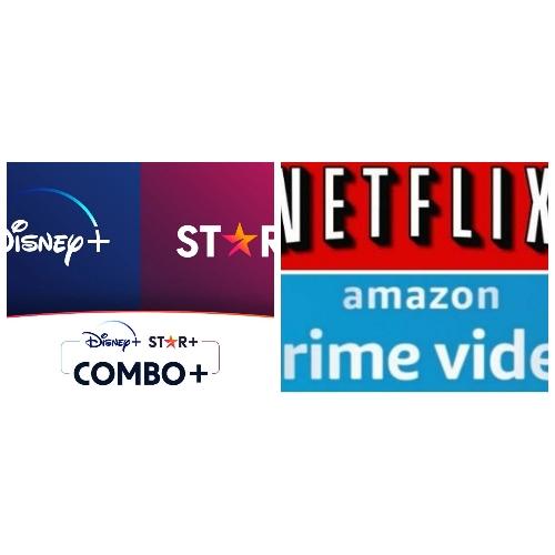 1 p Netflix 2 p Amazon y Disney premium