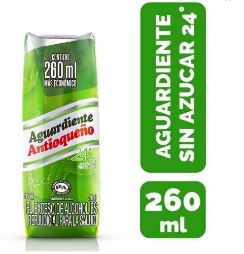 Aguardiente Antioqueño SA 24° 260 ml 