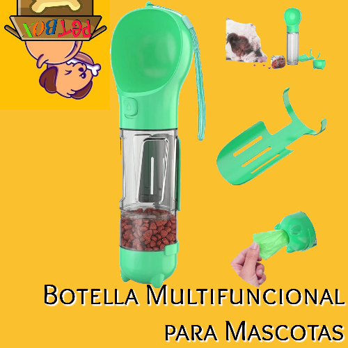 Botella Multifuncional para Mascotas 