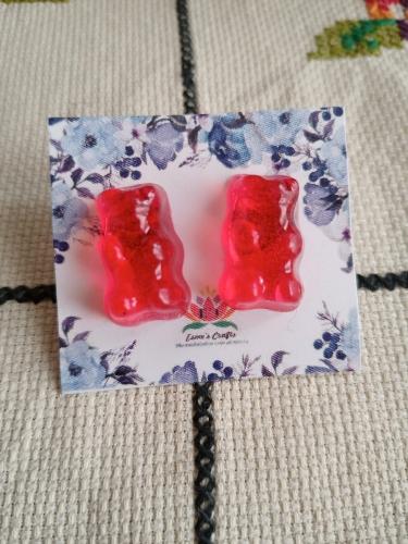Aretes de panditas de cereza 