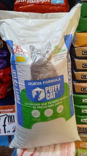 Arena sanitaria con carbón activado Puffy Cat 