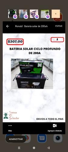 Batería Gd súper de 200a 