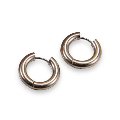Aretes aro chico Acero Inoxidable 