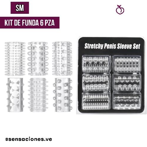 05 KIT de Funda para pene 6pza stretchy