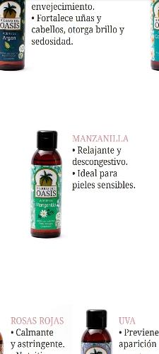 Aceite corporal de manzanilla x60cc