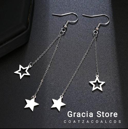 Aretes de estrellas PLATA 