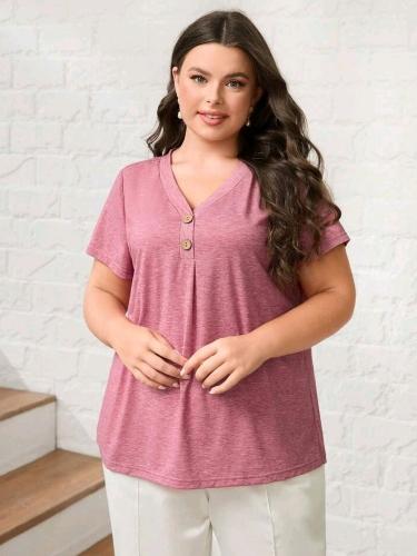 Blusa cuello en V talla 2xl