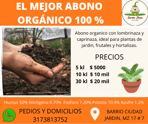 Abono orgánico 1 kilo