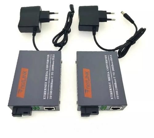 Converter giga media para fibra (par)