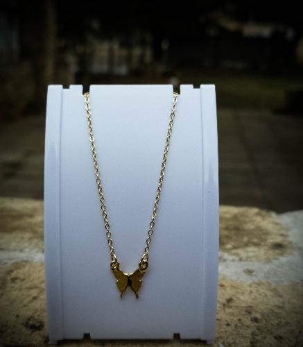 COLLAR BUTTERFLY GOLD-BIJOU 