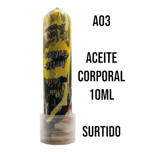Aceite corporal 10mL surtidos