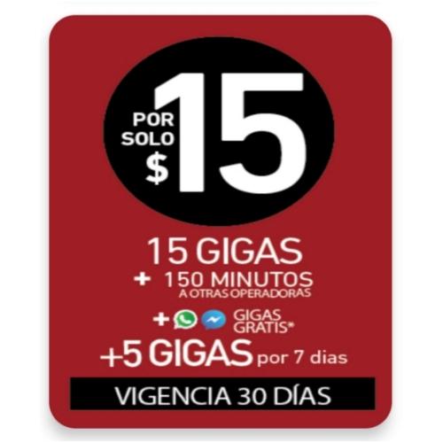 CLARO 15 GIGAS 