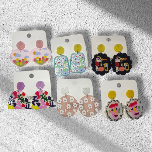 Aretes acrílicos