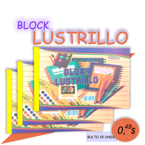 Block Papel Lustrillo