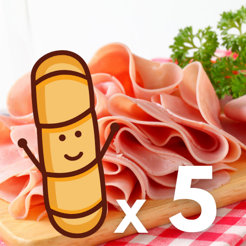 Tequeños Jamón + Queso 5 uds.