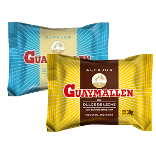 Alfajor Guaymallen negro simple x 10
